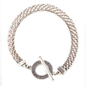 Tiffany & Co. Silver Multi-Strand Toggle Bracelet